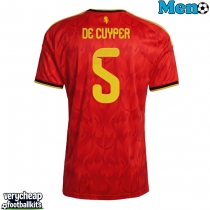 Belgium Maxim De Cuyper #5 Replica Home Shirt World Cup 2026 Short Sleeve